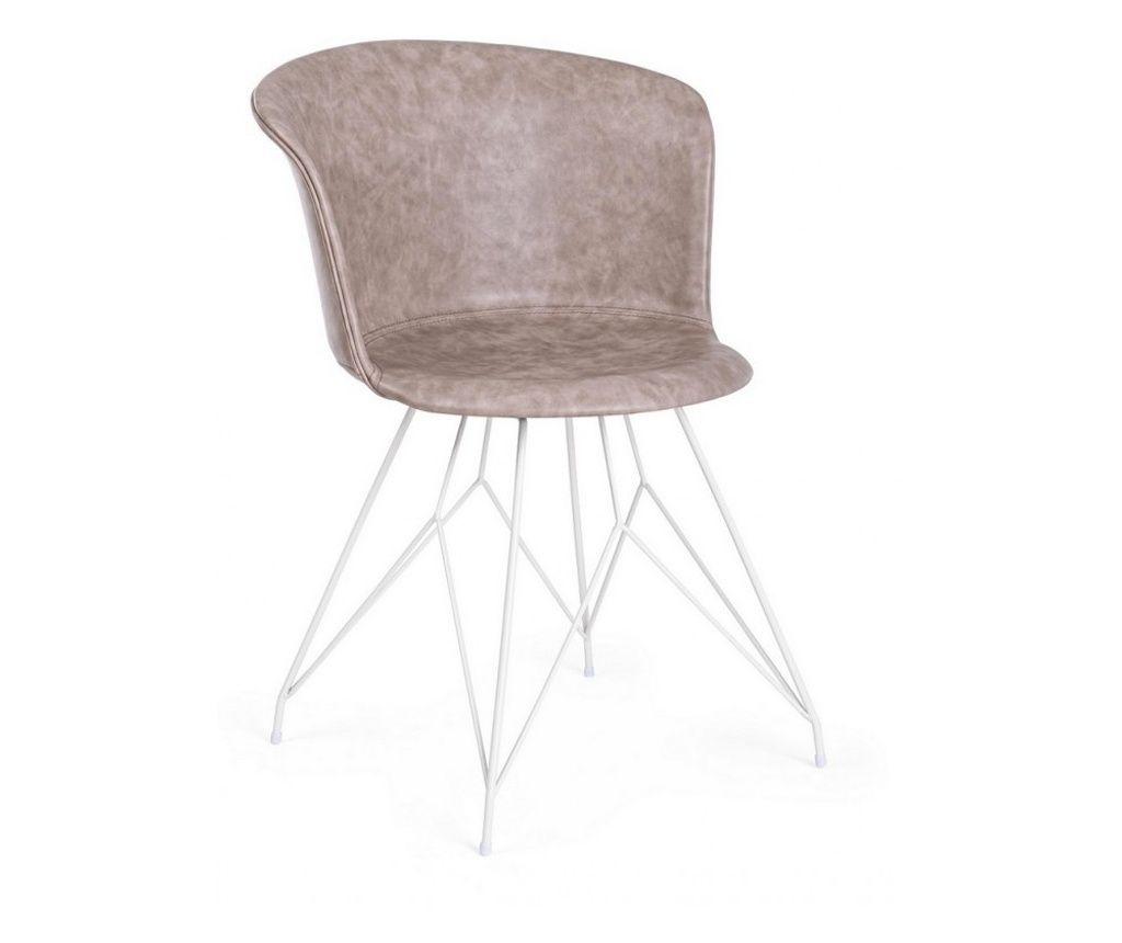 Komplet 2 bež stolov Loft 56x54x76 cm