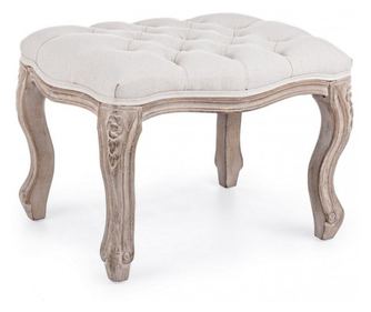 Sada 2 krémových stoliček Diva 53x42x38 cm