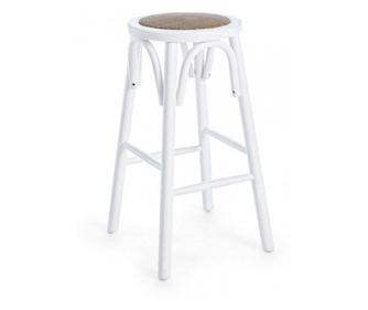 Бял бар стол Circle 40x73 см