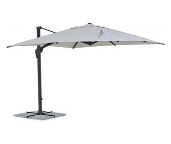 Ines II szürke kerti napernyő 300x300x255 cm