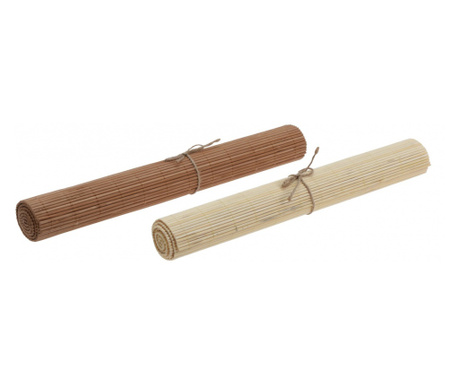 Két terítőből álló készlet Home&Styling Collection, bambusz, 30x45 cm, barna