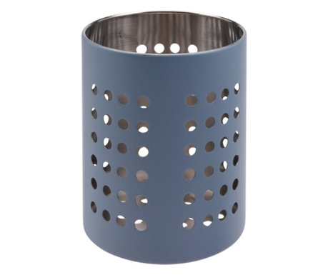 Excellent Houseware evőeszköztartó, rozsdamentes acél, 11x13,2 cm, kék