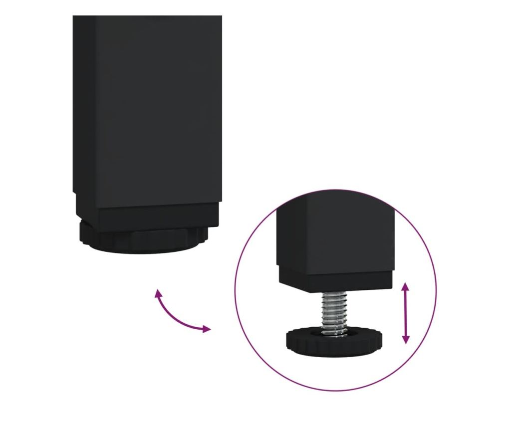 Noćni ormarići, 2 kom, dimljeni hrast, 40x42x50 cm, kompozitno drvo - 10