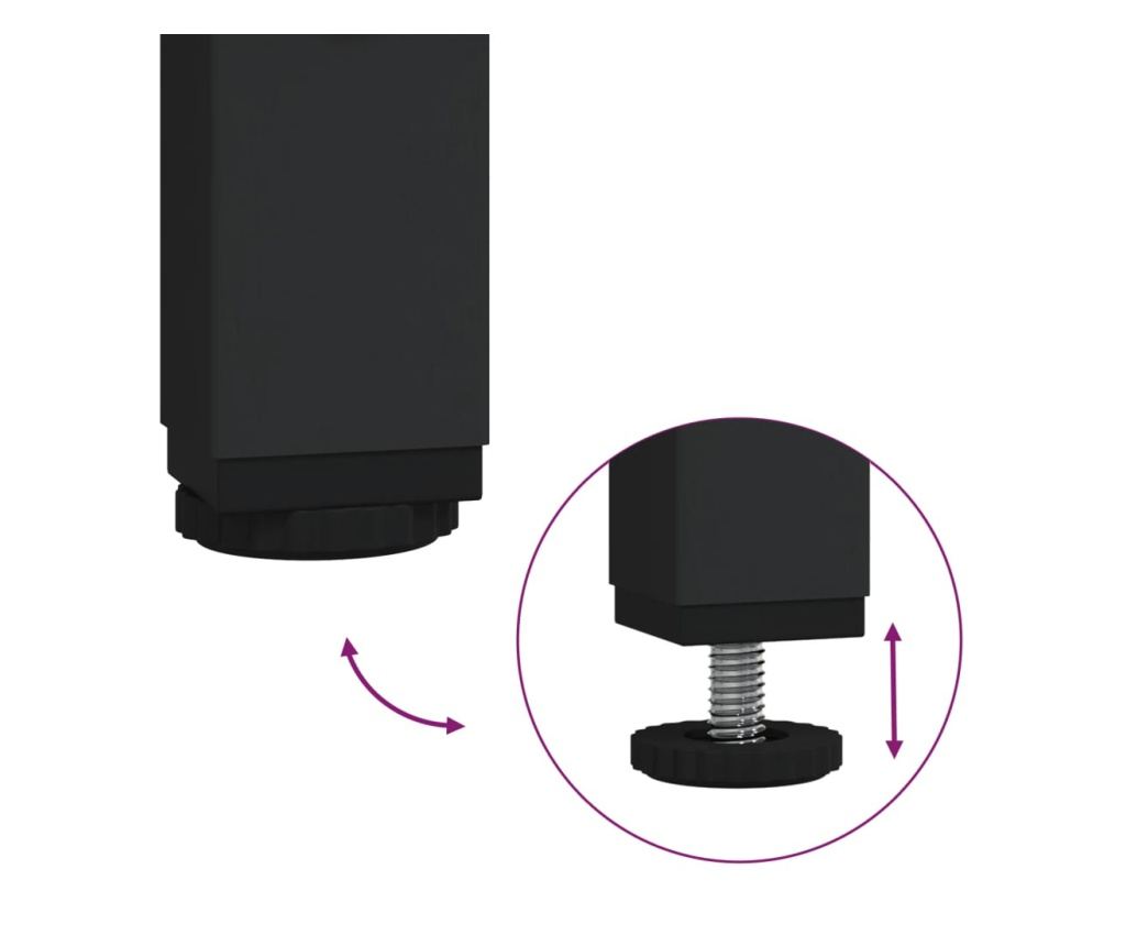 Noćni ormarići, 2 kom, dimljeni hrast, 40x42x56 cm, kompozitno drvo - 10