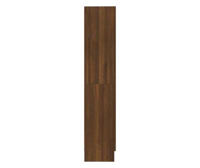 barna tölgyszínű szerelt fa könyvszekrény 82,5x30,5x150 cm
