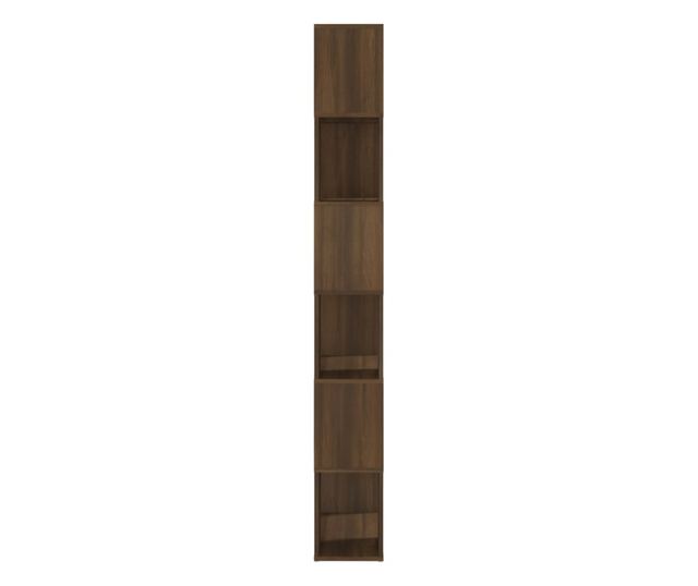 barna tölgy könyvszekrény/térelválasztó 60 x 24 x 186 cm