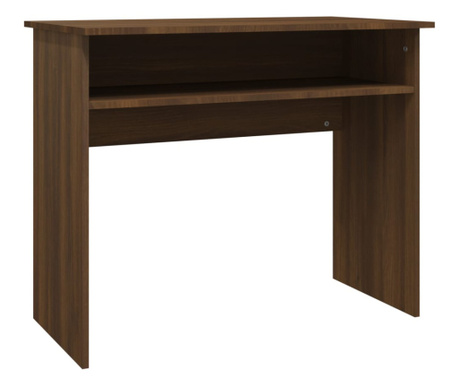 barna tölgy színű szerelt fa íróasztal 90 x 50 x 74 cm