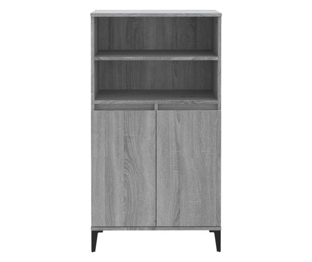 Dulap înalt, gri sonoma, 60x36x110 cm, lemn prelucrat