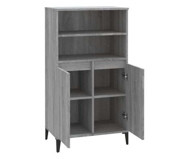 Dulap înalt, gri sonoma, 60x36x110 cm, lemn prelucrat