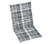 Градински възглавници, 2 бр., сиво каре, 100x50x3 см