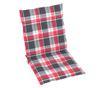 Градински възглавници за седалка, 6 бр., червени, каре, 100x50x3 см thumbnail 2
