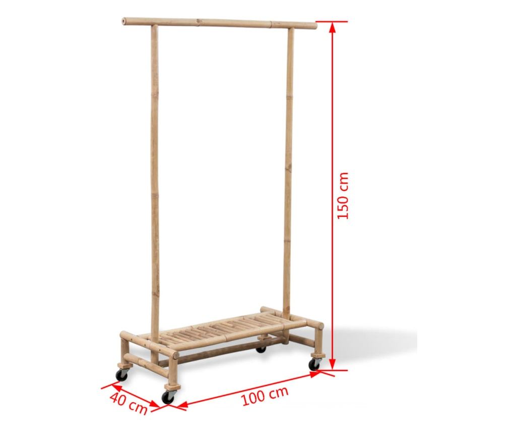 Bambusova vješalica za odjeću - 6