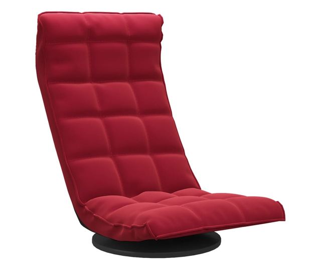 Zakretna podna stolica, vinsko crvena, baršun