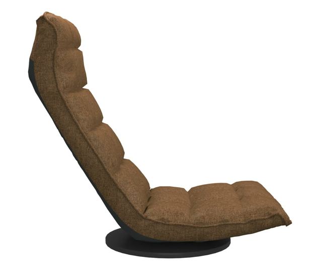 Podesivi stolić, smeđi, tekstilni materijal