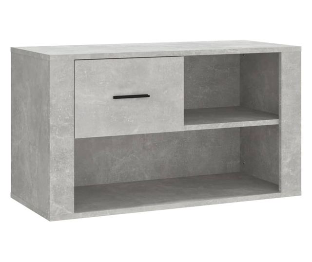Ormarić za cipele boja betona 80x35x45 cm konstruirano drvo