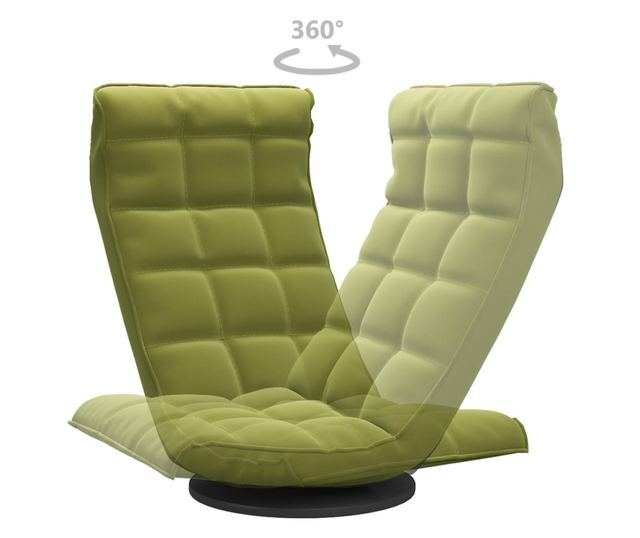 Sjedalo na podu, svijetlozeleno, baršunasto