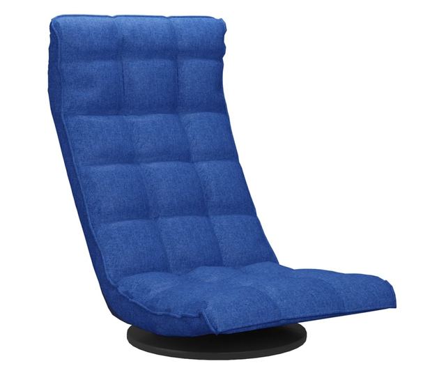 Sjedalo na podu, plavo, tekstilni materijal