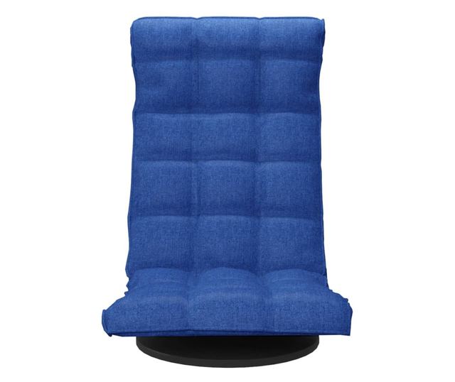 Sjedalo na podu, plavo, tekstilni materijal