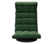 Sjedalo s rotirajućom podlogom, tamnozeleno, baršunasto