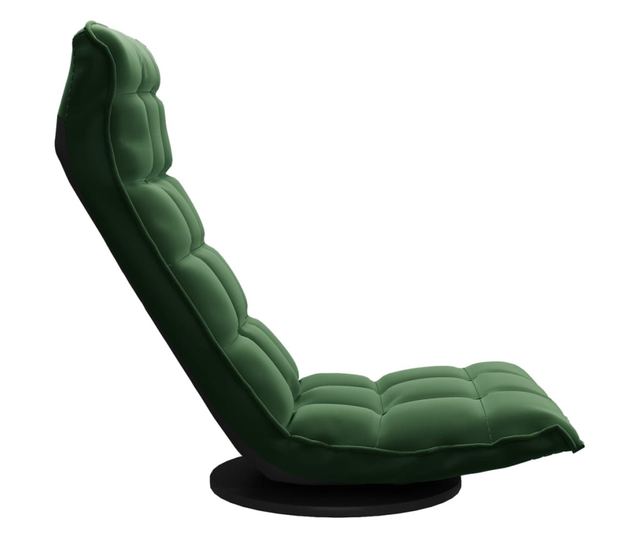 Sjedalo s rotirajućom podlogom, tamnozeleno, baršunasto