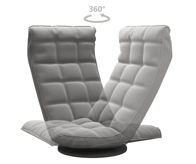 Sjedalo na podu, tamno sivo, baršunasto