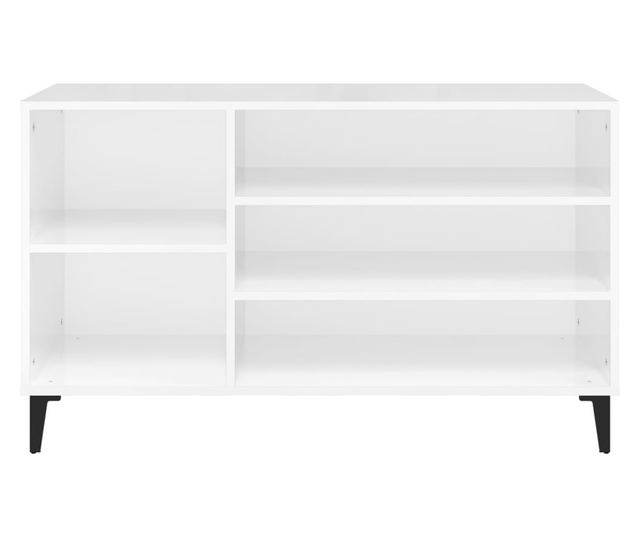 Ormarić za cipele sjajni bijeli 102x36x60 cm konstruirano drvo
