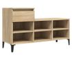 Ormarić za cipele boja hrasta 102x36x60 cm konstruirano drvo