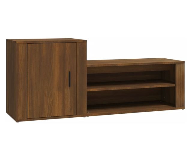 Ormarić za cipele smeđi hrast 130x35x54 cm konstruirano drvo