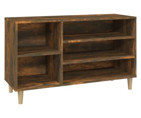 vidaXL Pantofar, stejar fumuriu, 102x36x60 cm, lemn prelucrat