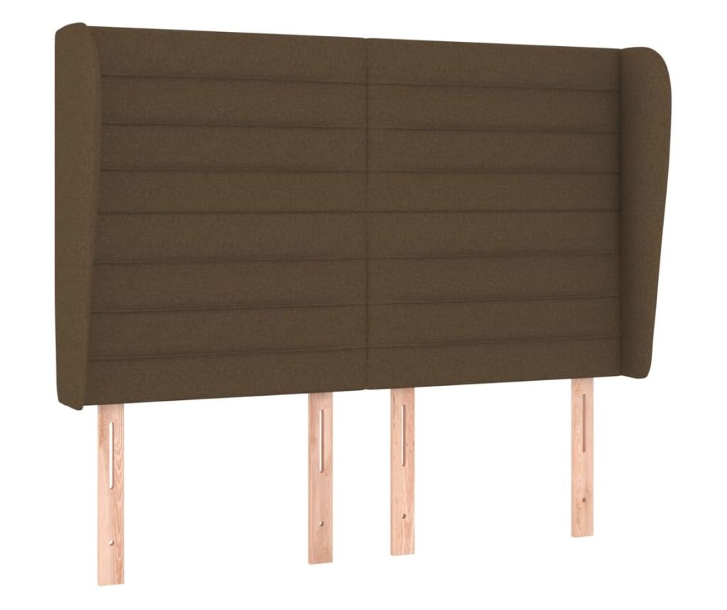 Боксспринг легло с матрак, тъмнокафяво, 140x200 см, текстил - 6