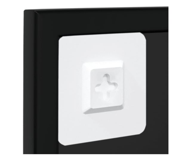 Стенни огледала, 3 бр., Черни, 100x60 см, Метал