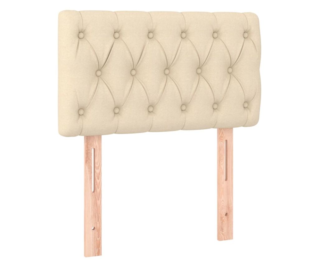 Боксспринг легло с матрак, кремаво, 80x200 см, текстил - 6