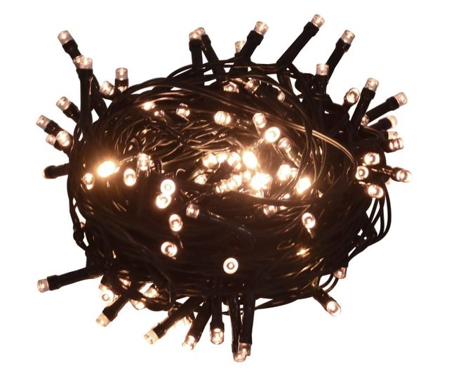 Svjetlosni niz od 300 LED dioda, toplo bijela, 30 m, PVC