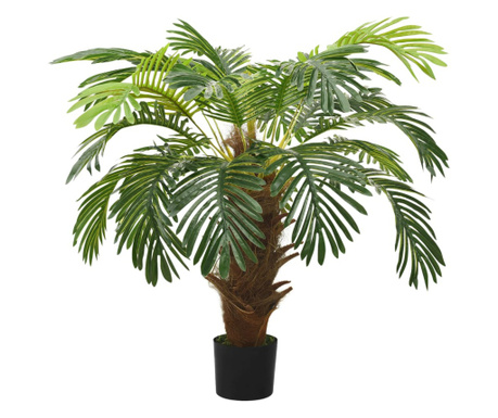 Umetna palma cikas z loncem 90 cm zelena