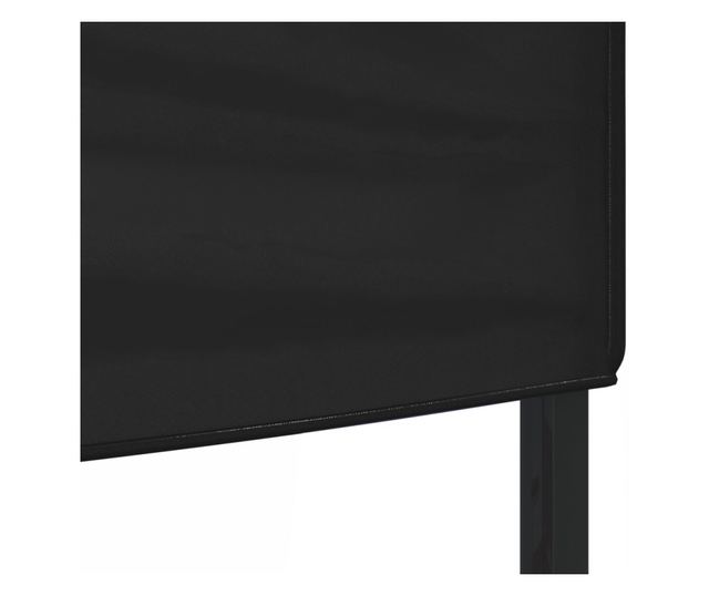 fekete összecsukható rendezvénysátor 3 x 6 m