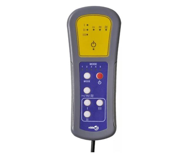 Električni masažni fotelj, zložljiv, rumen, tekstil