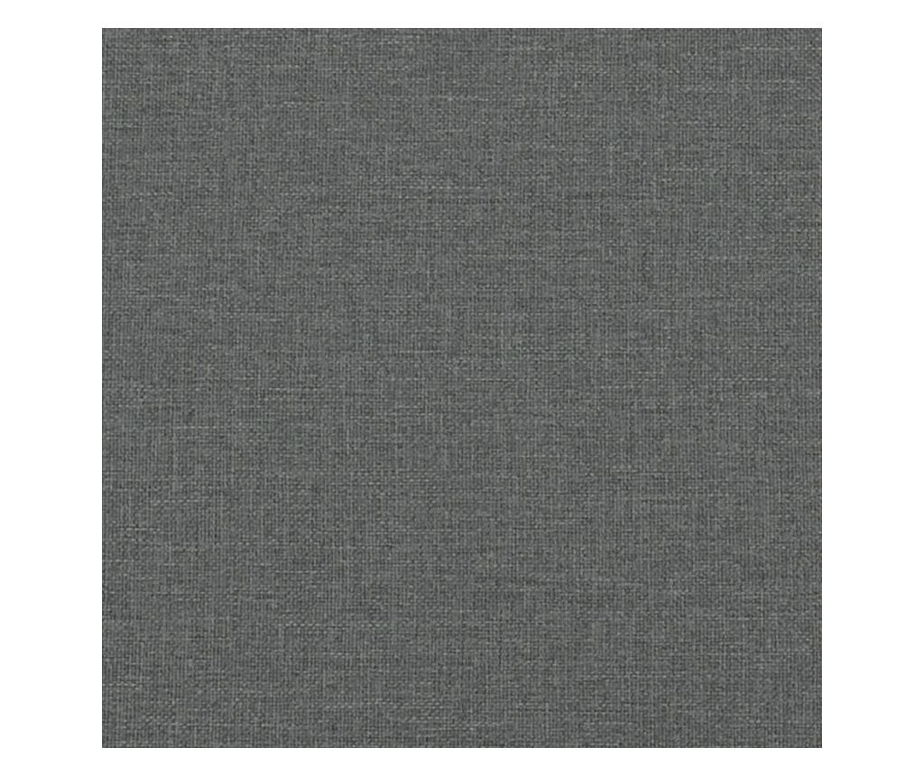 Postel s matrací Dover tmavě šedá 180 x 200 cm textil - 8