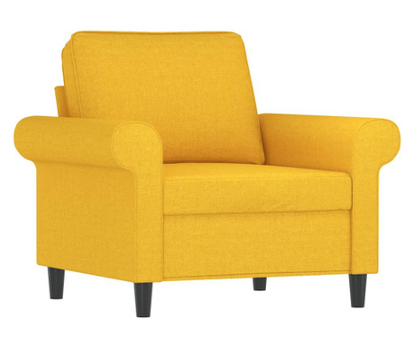Fotelj svetlo rumena 60 cm blago