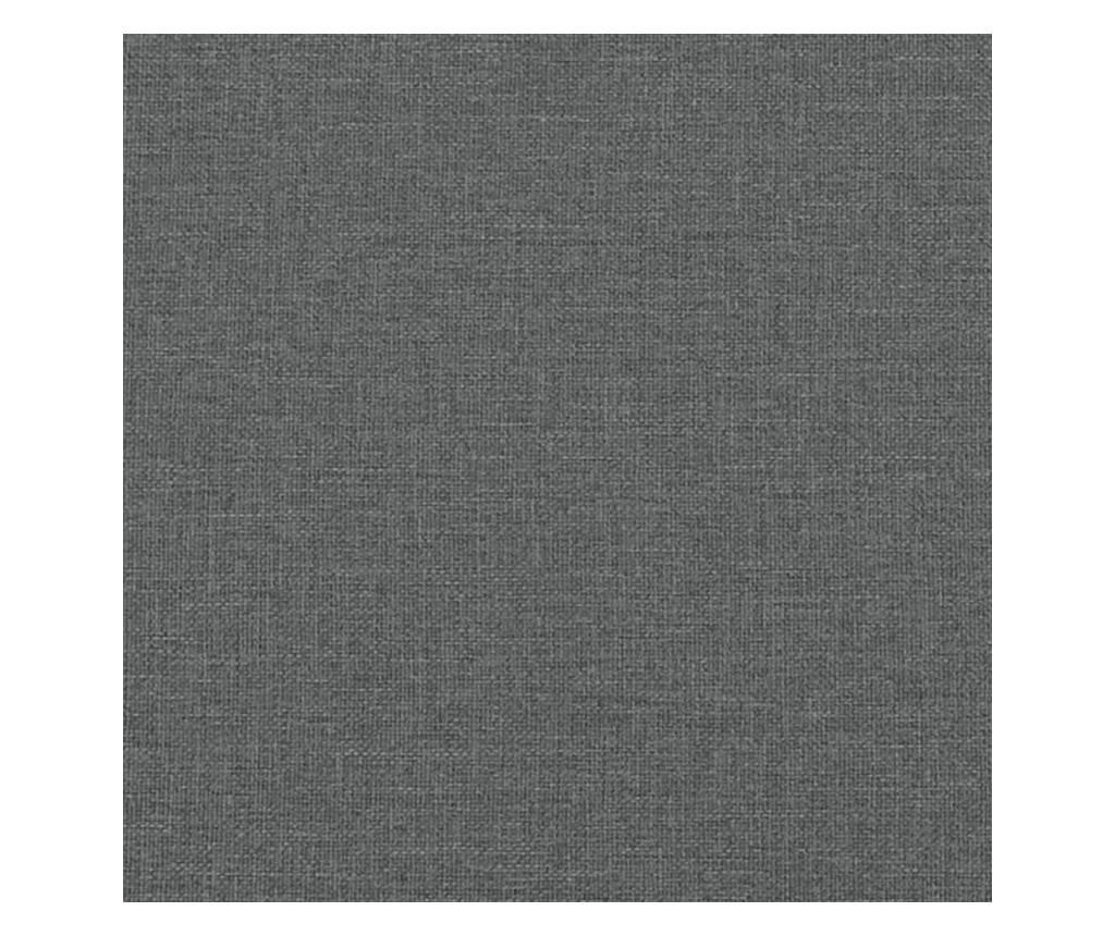 L-образен разтегателен диван сив 255x140x70 см текстил - 10