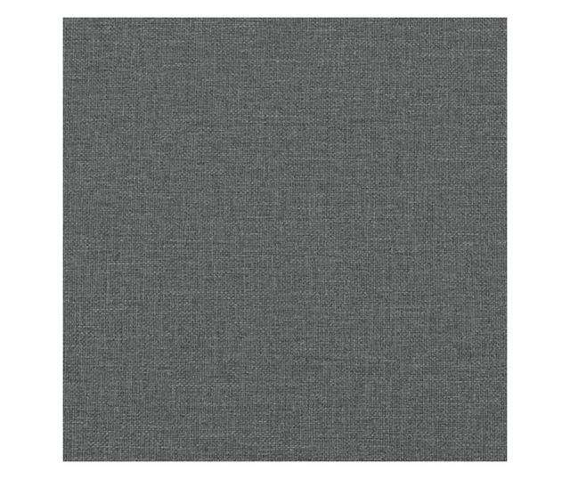 L-образен разтегателен диван сив 255x140x70 см текстил