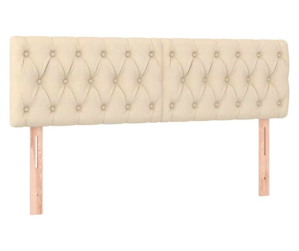 Боксспринг легло с матрак, крем, 140x200 см, текстил - 6