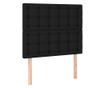 LED Табла за легло, Черно, 80x5x118/128 см, Текстил thumbnail 4