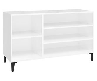 Ormarić za cipele sjajni bijeli 102x36x60 cm konstruirano drvo