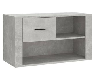 Ormarić za cipele boja betona 80x35x45 cm konstruirano drvo
