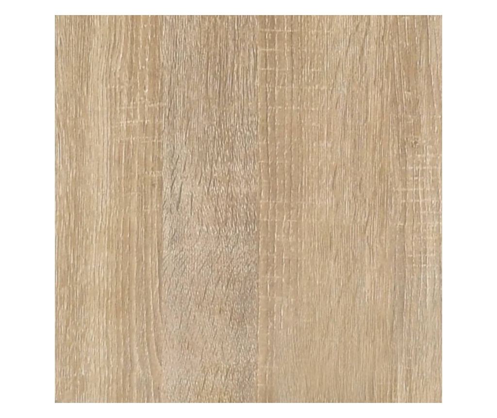 Мебел за баня, 3 части, Сонома дъб - 8