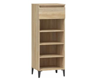 Stalak za cipele boja hrasta 40x36x105 cm konstruirano drvo