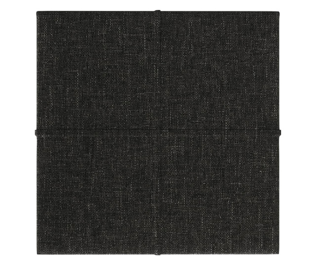 12 db fekete szövet fali panel 30 x 30 cm 1,08 m²