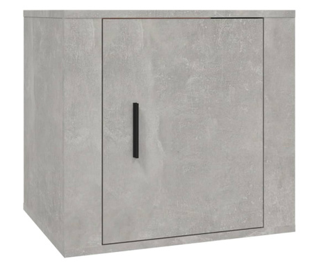 Нощно шкафче, бетонно сиво, 50x39x47 см