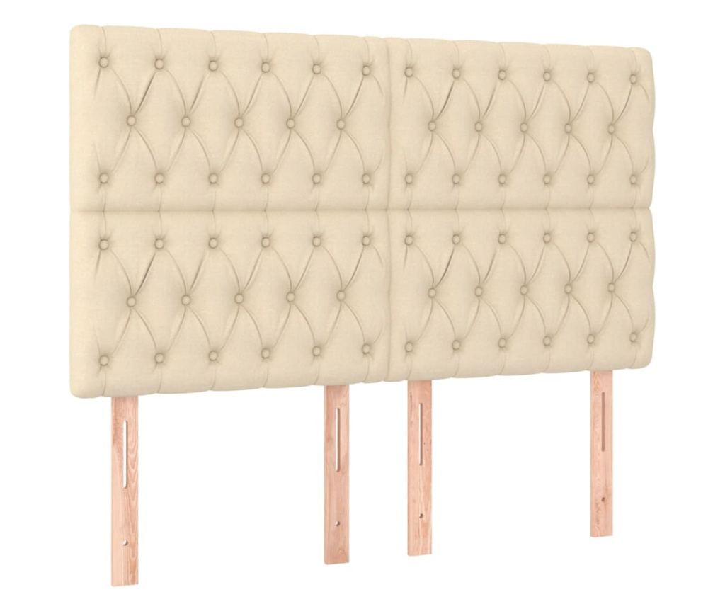 Боксспринг легло с матрак, крем, 160x200 см, текстил - 6