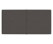 12 db sötétszürke szövet fali panel 60 x 30 cm 2,16 m²